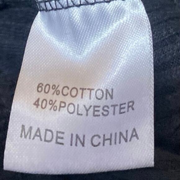 White Fox Women's Black Rib Knit Cutout Knot Side Flared Trousers Pants Size S - Picture 6 of 6